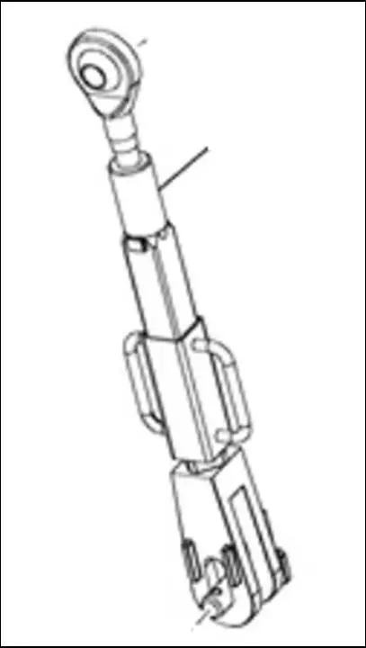 CHANDELLE(TIRANT)DE RELEVAGE DROITE