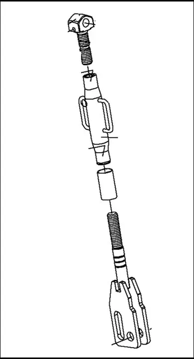CHANDELLE(TIRANT)DE RELEVAGE GAUCHE