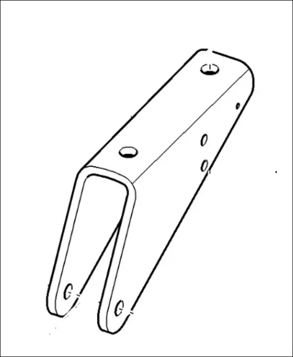 SUPPORT DE STABILISATEUR DROIT