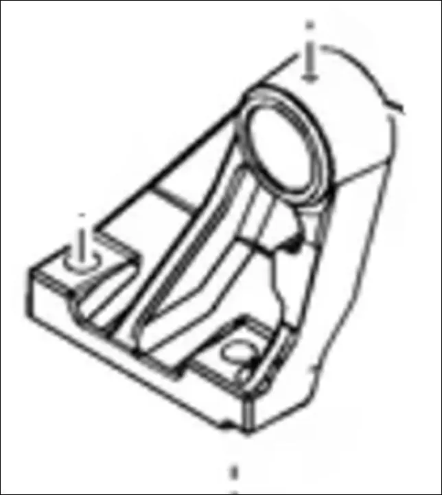 SUPPORT DE BRAS DE RELEVAGE MONOBLOC