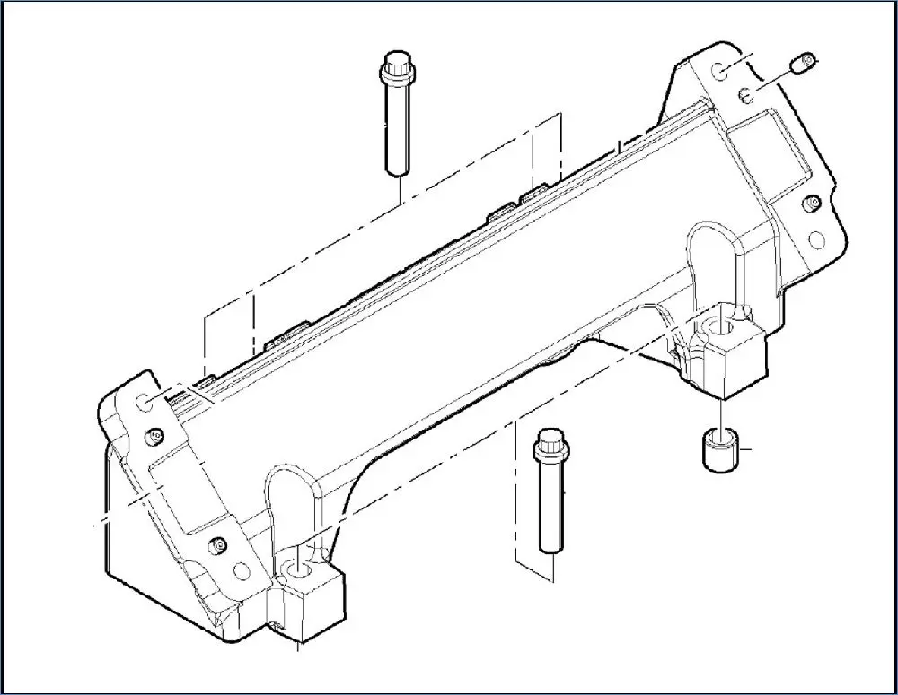 SUPPORT CENTRAL RELEVAGE MONOBLOC