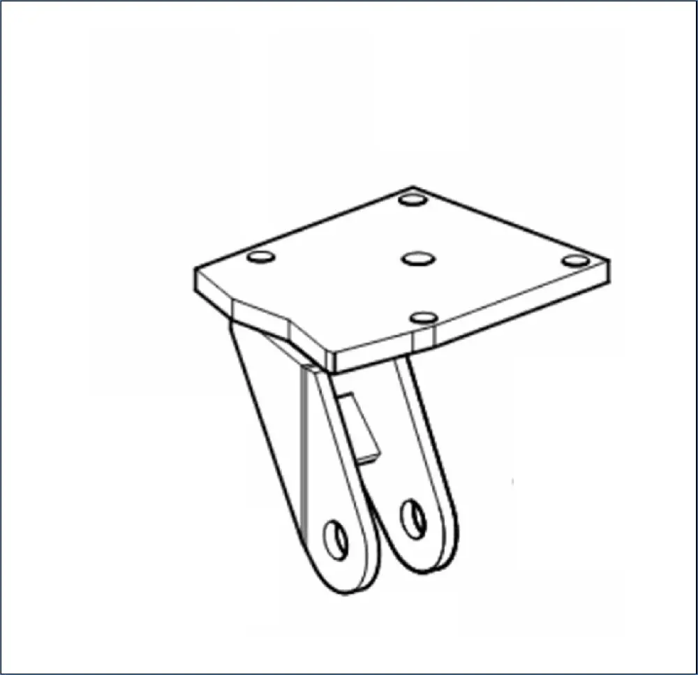 SUPPORT DE STABILISATEUR GAUCHE