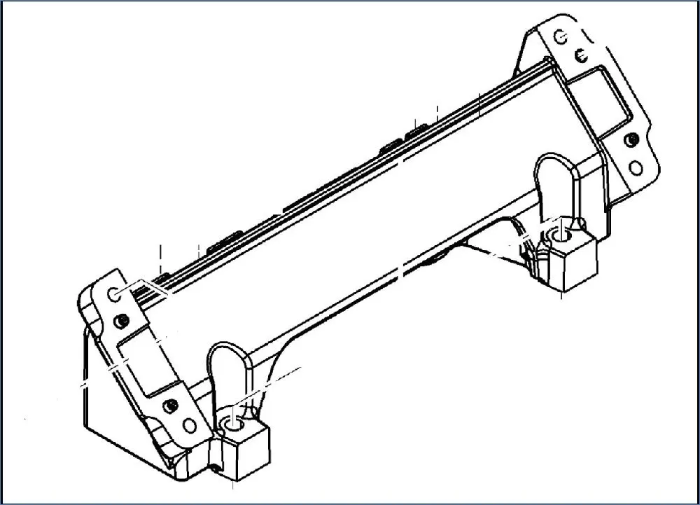 SUPPORT CENTRAL RELEVAGE MONOBLOC