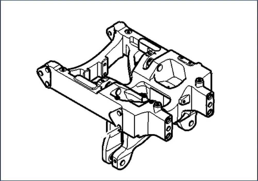 Pièce BERCEAU-BALANCIER PONT AV 4 RM pour JOHN DEERE 6115R