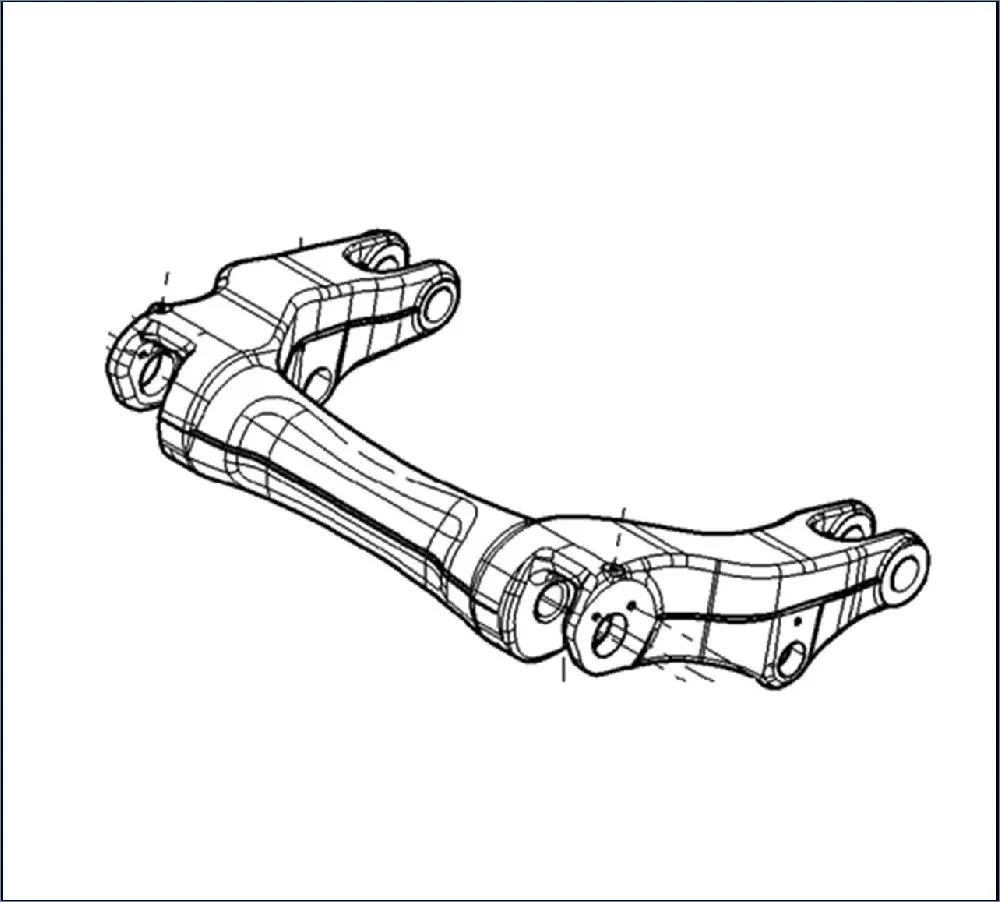 Pièce BRAS SUPERIEUR DE RELEVAGE MONOBLOC pour VALTRA T175EV
