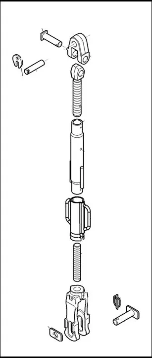CHANDELLE(TIRANT)DE RELEVAGE GAUCHE