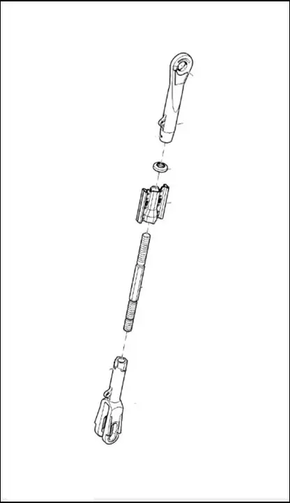 Pièce CHANDELLE(TIRANT)DE RELEVAGE GAUCHE pour JOHN DEERE 6195R