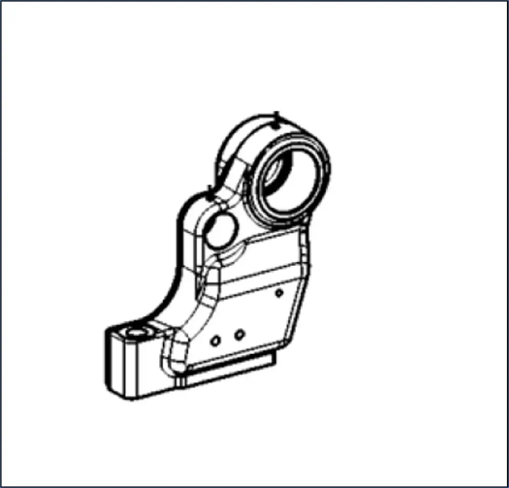 SUPPORT DE BRAS DE RELEVAGE MONOBLOC