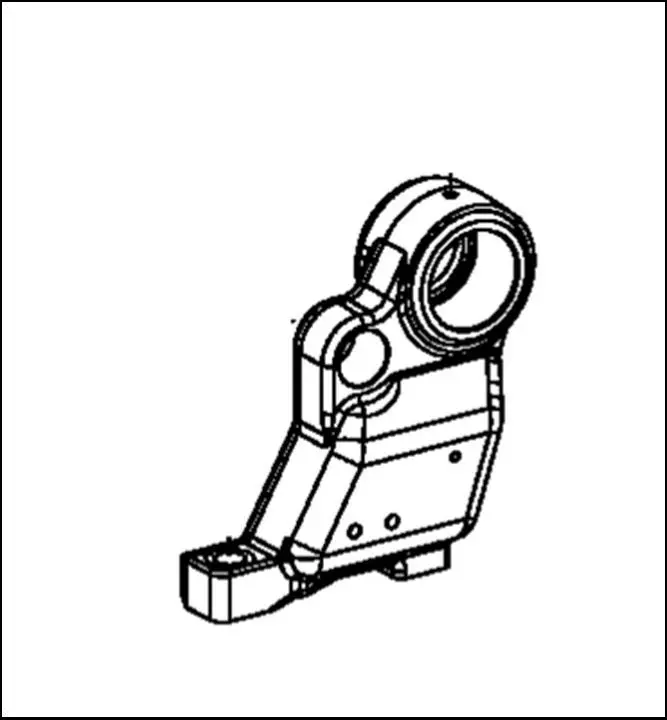 Pièce SUPPORT DE BRAS DE RELEVAGE MONOBLOC pour SAME IRON 110