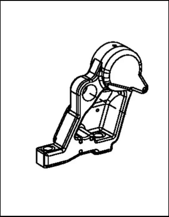 Pièce SUPPORT DE BRAS DE RELEVAGE MONOBLOC GAUCHE pour SAME IRON 110