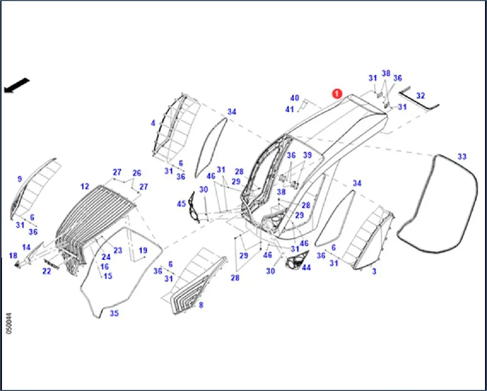 Pièce CALANDRE pour FENDT 724 SCR VARIO