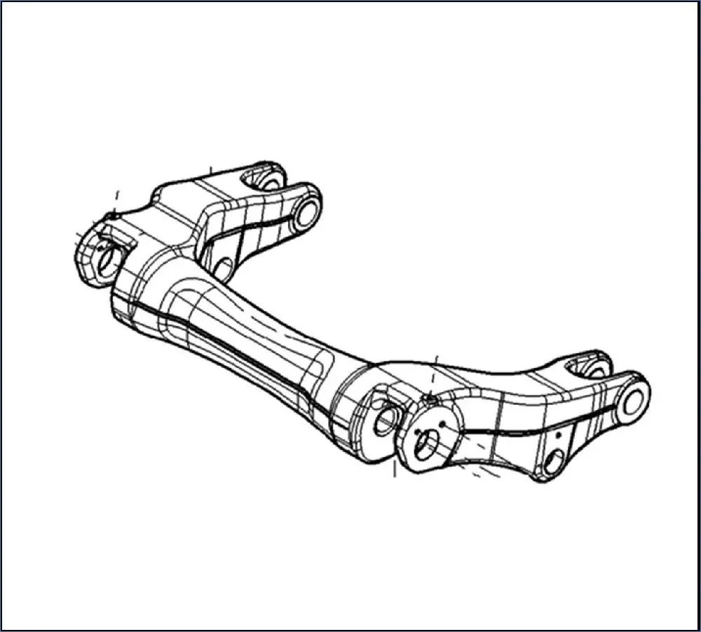 Pièce BRAS SUPERIEUR DE RELEVAGE MONOBLOC pour VALTRA T214