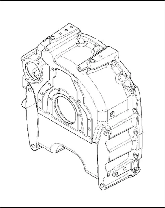 Pièce CARTER DE VOLANT MOTEUR pour VALTRA T214