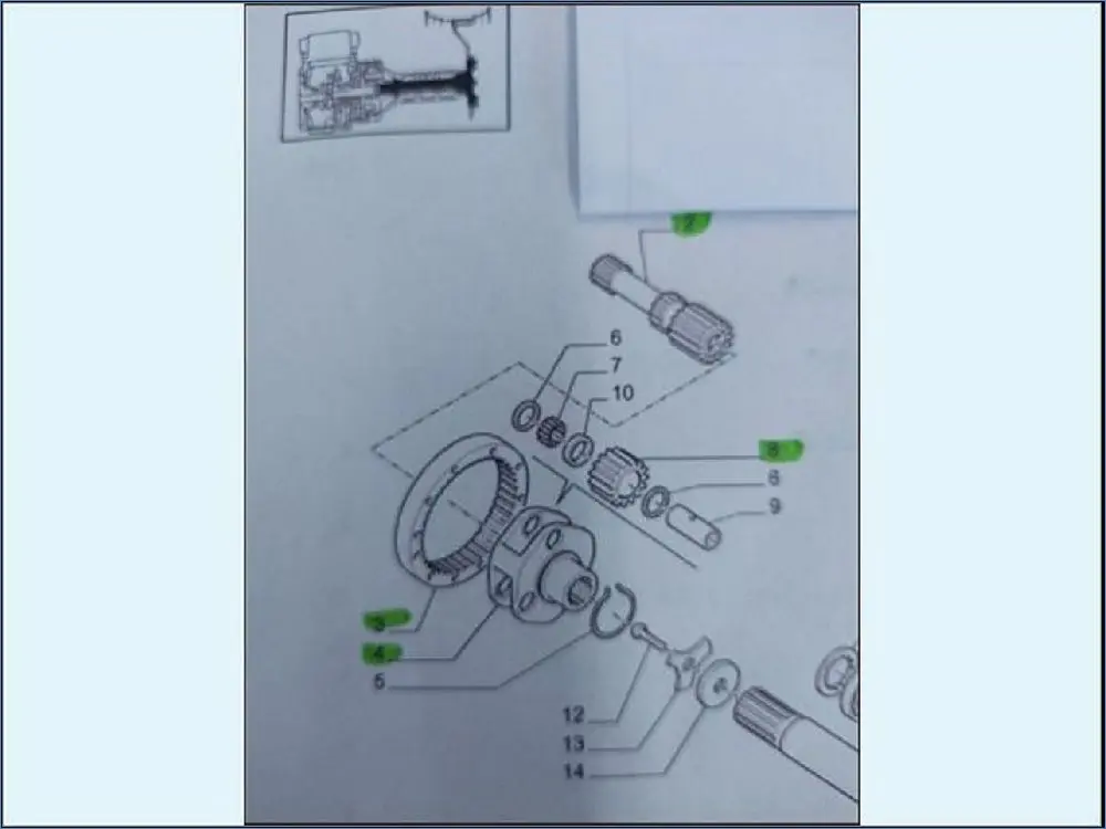 Pièce REDUCTEUR PONT AR pour CNH MXU/ TSA/ T6.000