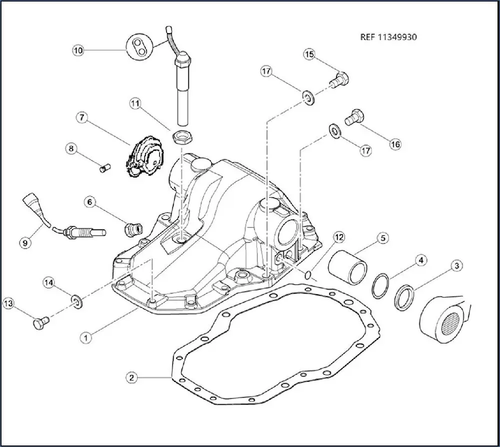 Pièce CARTER DE RELEVAGE pour MASSEY FERGUSON 5445