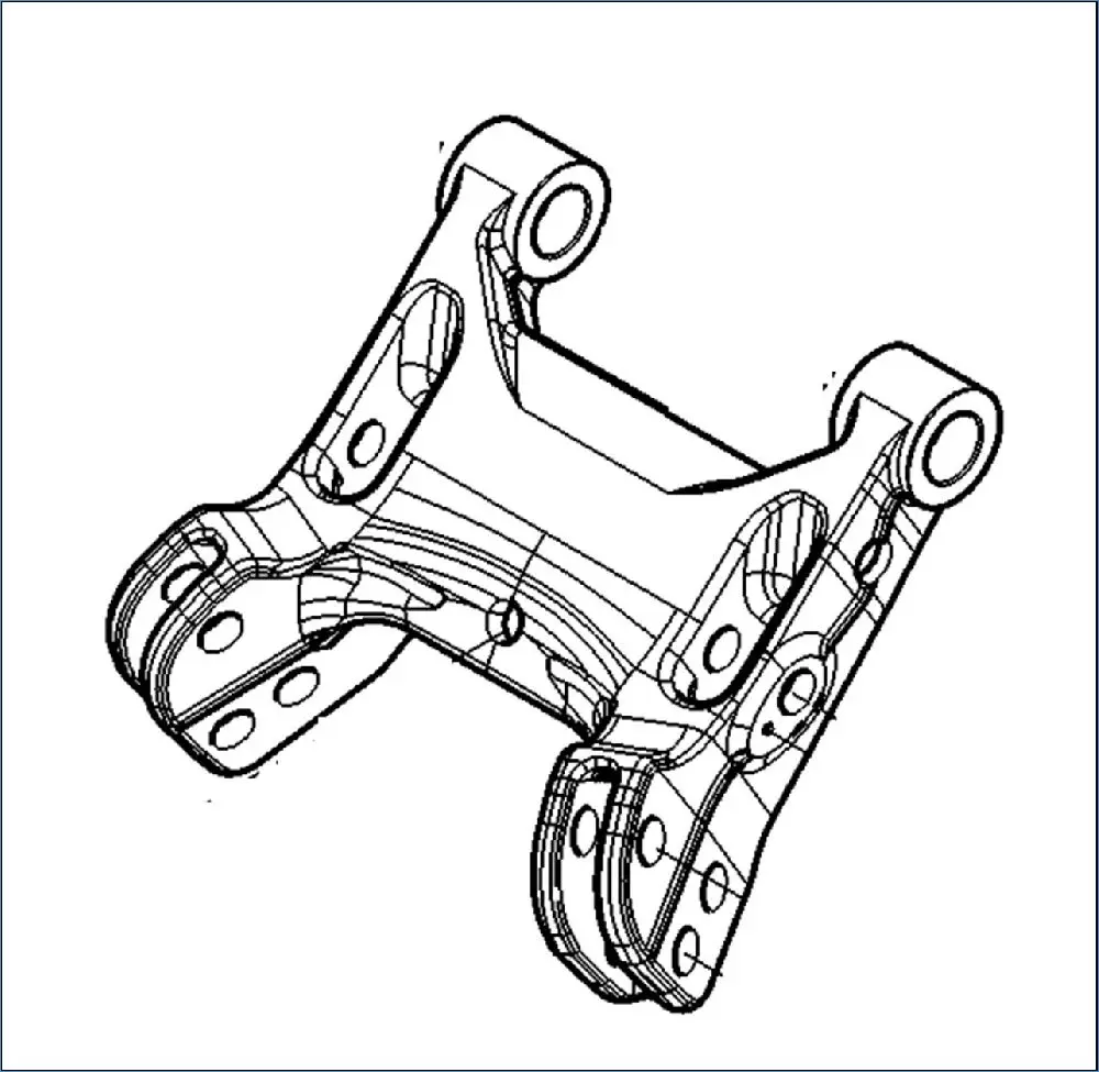 Pièce CHASSIS RELEVAGE AVANT pour VALTRA T175EV