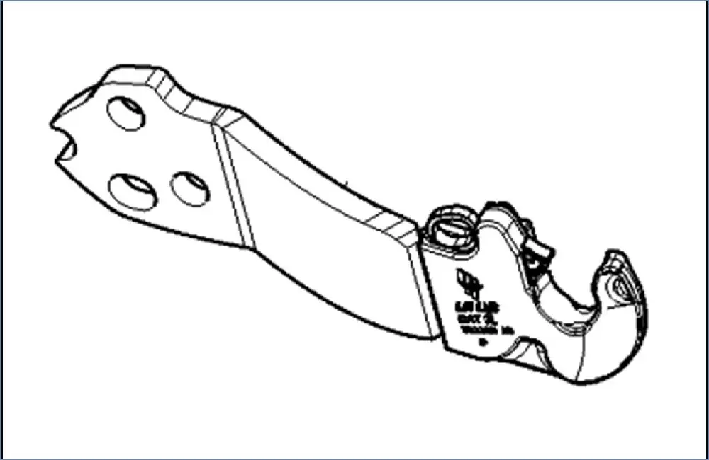 Pièce BRAS DROIT RELEVAGE AVANT pour MASSEY FERGUSON 5S.135