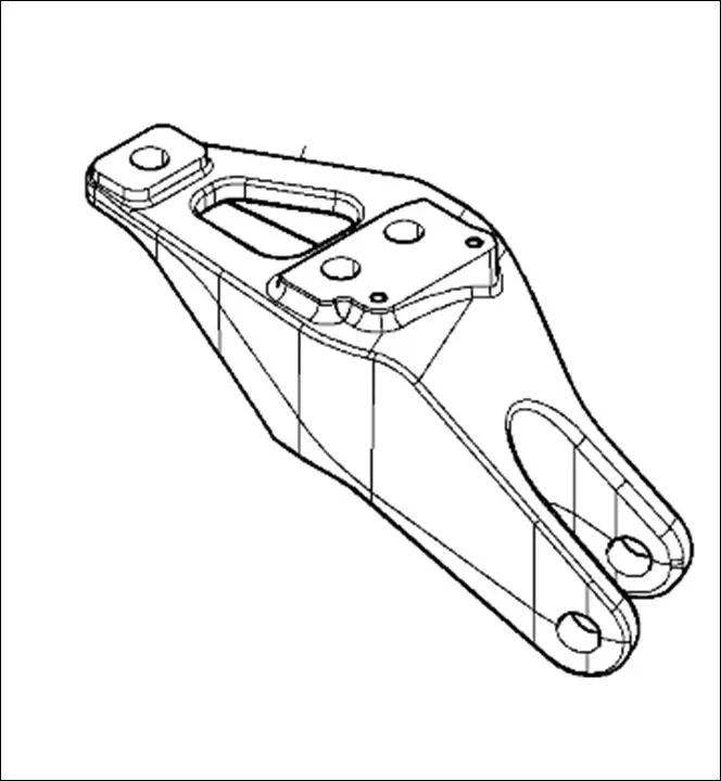 Pièce SUPPORT DE STABILISATEUR GAUCHE pour MASSEY FERGUSON 5S.135