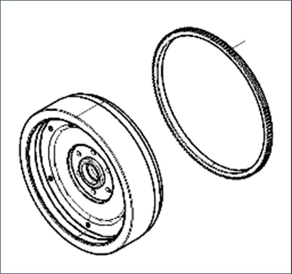 Pièce VOLANT MOTEUR pour MASSEY FERGUSON 5S.135