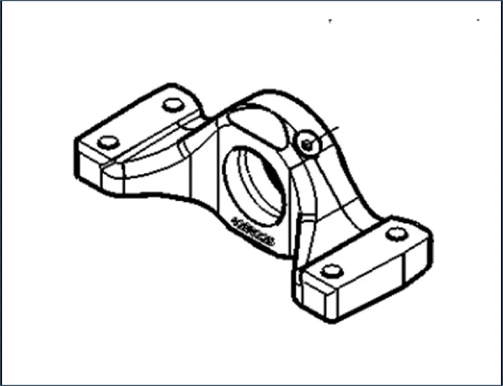 Pièce PALIER AVANT PONT AV 4RM pour MASSEY FERGUSON 7620 DYNA VT