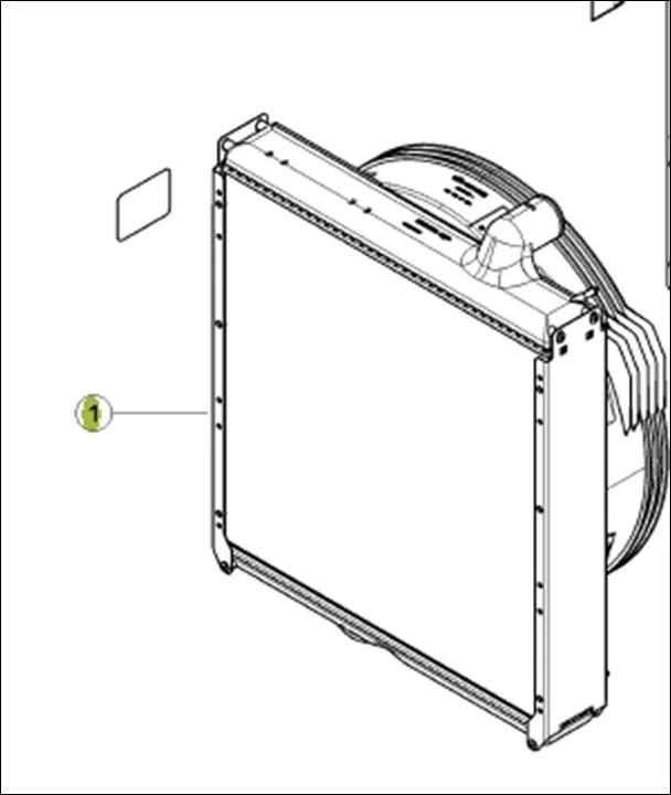 Pièce RADIATEUR DE REFROIDISSEMENT pour CLAAS ARION 510 CMATIC