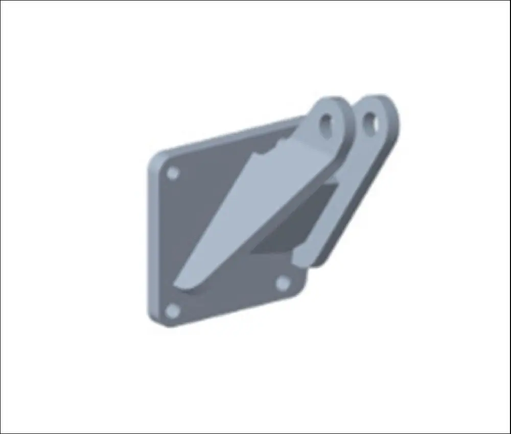 Pièce SUPPORT DE STABILISATEUR GAUCHE pour CASE IH LUXXUM 110