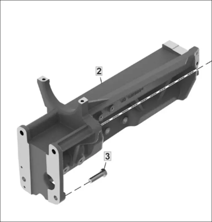 Pièce SUPPORT D  ECHAPPEMENT pour JOHN DEERE 6195M