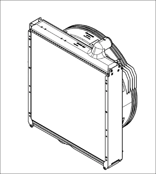 Pièce RADIATEUR DE REFROIDISSEMENT pour CLAAS ARION 650 C MATIC
