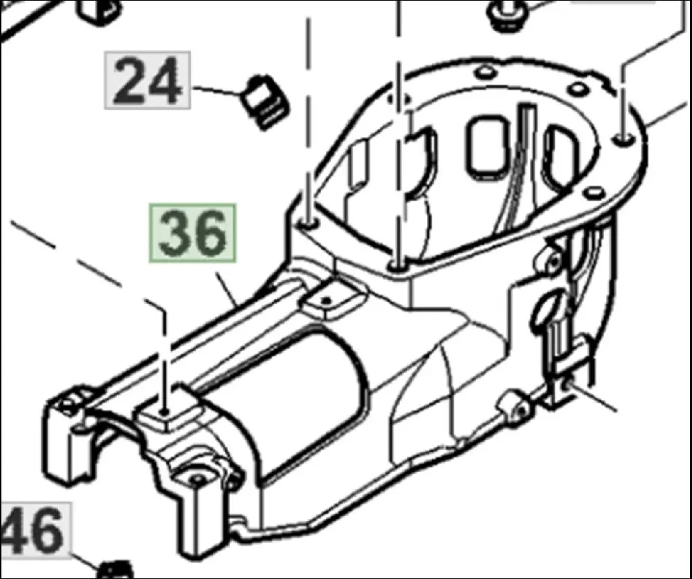 Pièce SUPPORT  pour JOHN DEERE 6195M