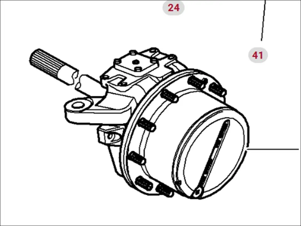 Pièce TRIANGLE SUPERIEUR DROIT PONT AV 4RM pour MASSEY FERGUSON 7620 DYNA VT