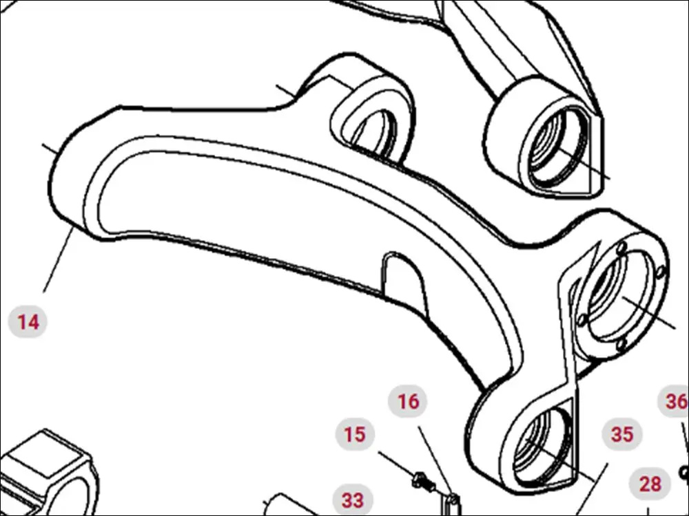 Pièce BIELLE DE PONT SUSPENDU pour MASSEY FERGUSON 7620 DYNA VT