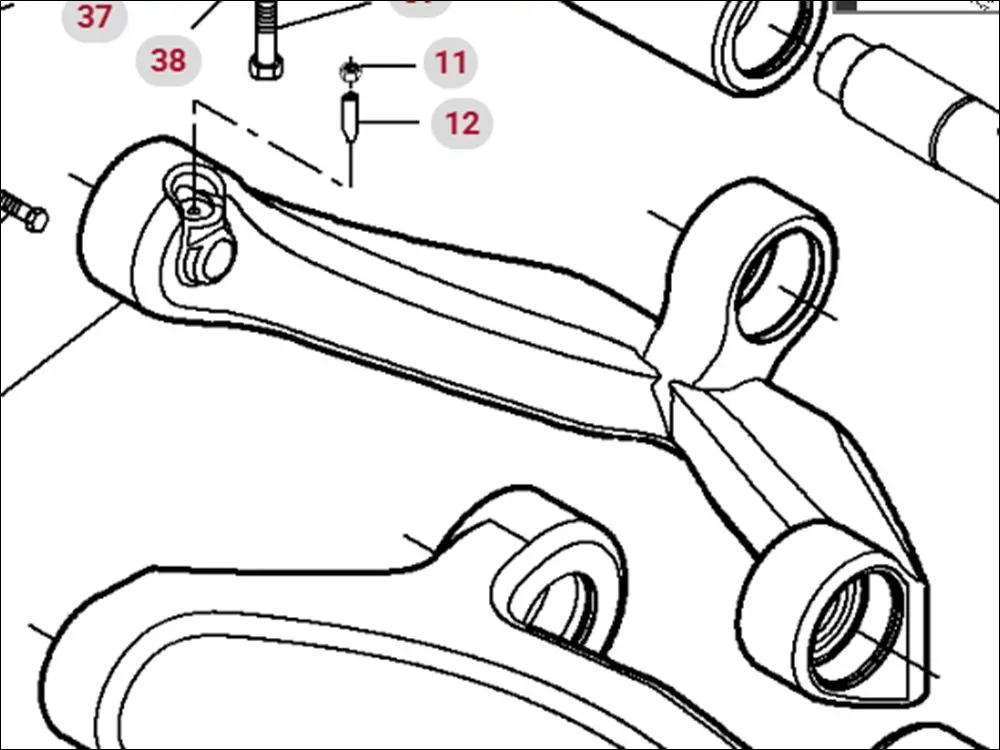 Pièce ELEMENTS PONT AVANT pour MASSEY FERGUSON 7620 DYNA VT