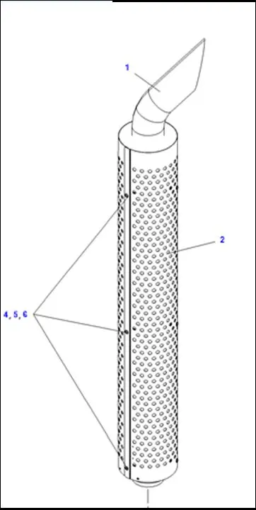 Pièce TUBE D ECHAPPEMENT pour JOHN DEERE 5100R