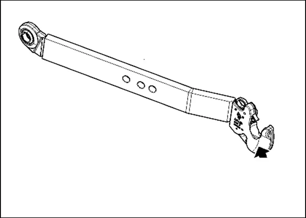 Pièce BRAS INFERIEUR DE RELEVAGE GAUCHE pour MASSEY FERGUSON 5S.135
