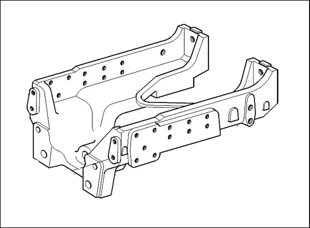 Pièce BERCEAU-BALANCIER PONT AV 4 RM pour MASSEY FERGUSON 3610
