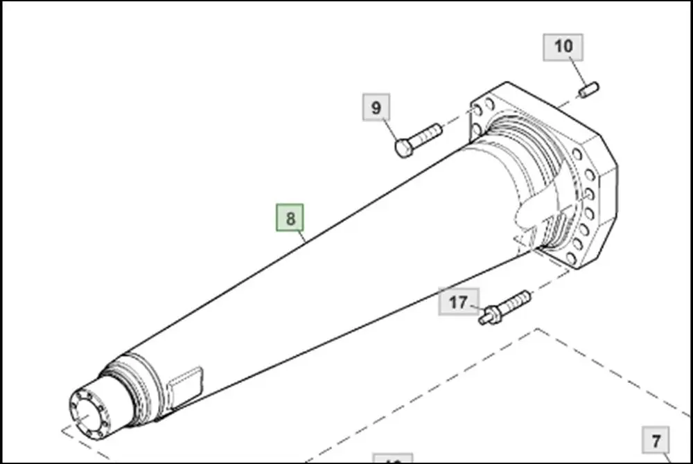 Pièce BRAS DE PONT SUSPENDU pour JOHN DEERE 6175M