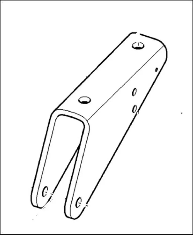 Pièce SUPPORT DE STABILISATEUR GAUCHE pour JOHN DEERE 6175M