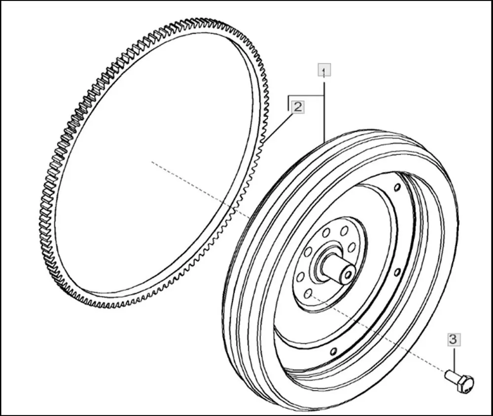 Pièce VOLANT MOTEUR pour JOHN DEERE 6175M