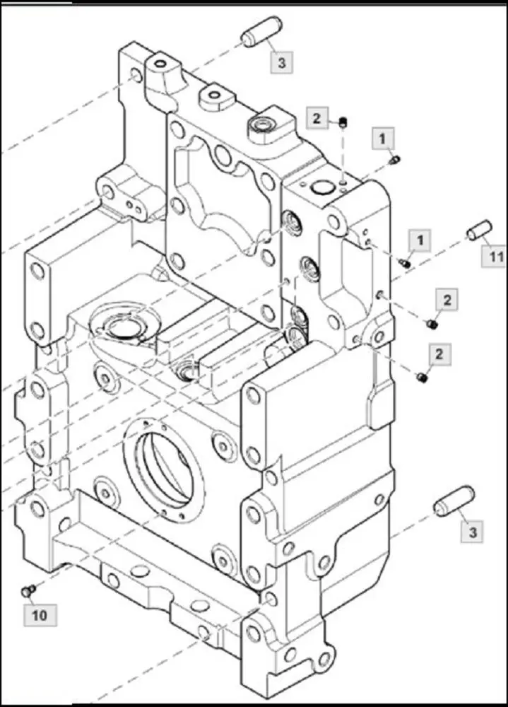 Pièce CARTER DE PDF pour JOHN DEERE 6175M
